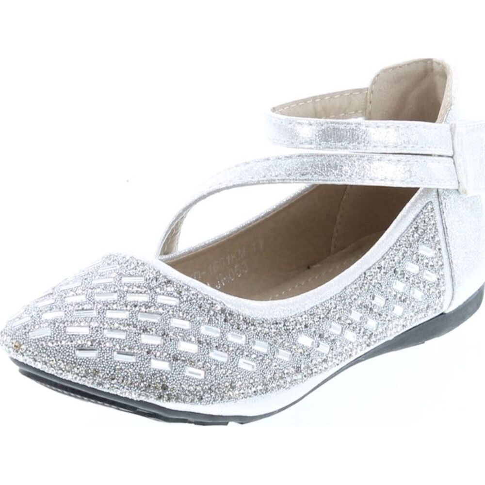 Lucita KD-1601KM Silver/Glitter ChildG flats-shoes 12 NEW